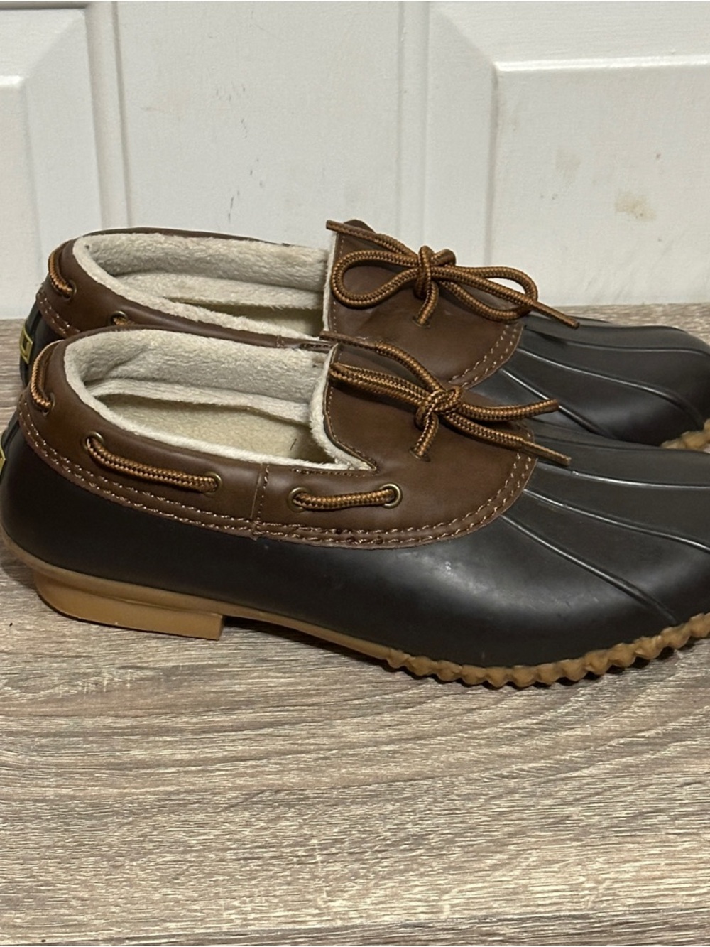 JBU by Jambu Gwen Duck Shoes Slip On Womens Loafers Size 9.5 Black Brown